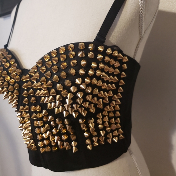 Spike Studded Corset Top - Picture 2 of 6